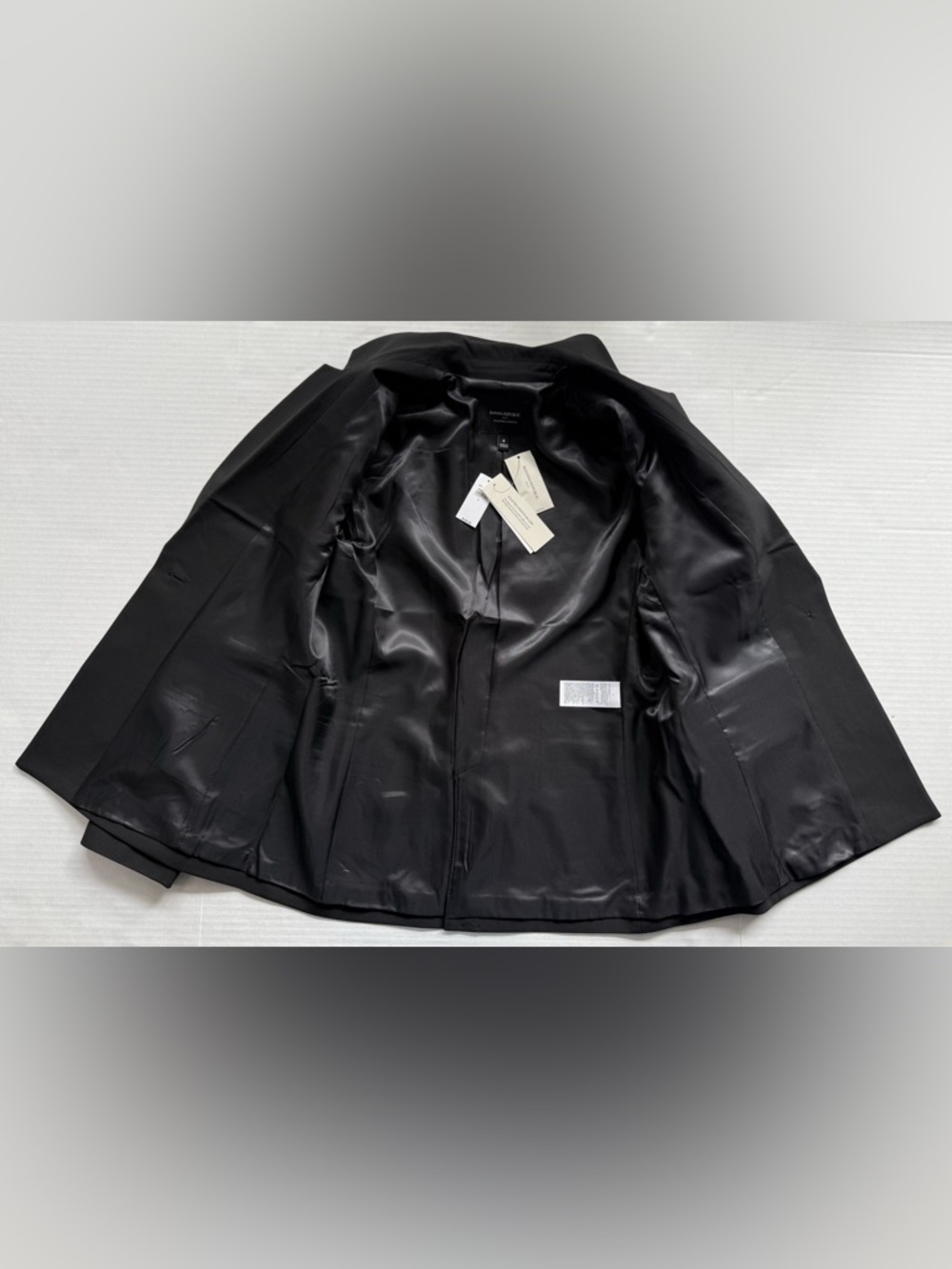 NWT Banana Republic Sculpted Stretch Blazer Black Size 4 - Picture 6 of 10